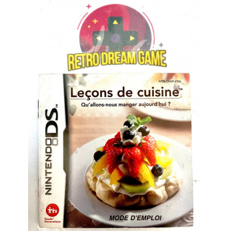 Notice Lecons de cuisine pour DS