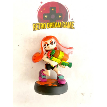 Amiibo Splatoon Fille Orange néon Inkling