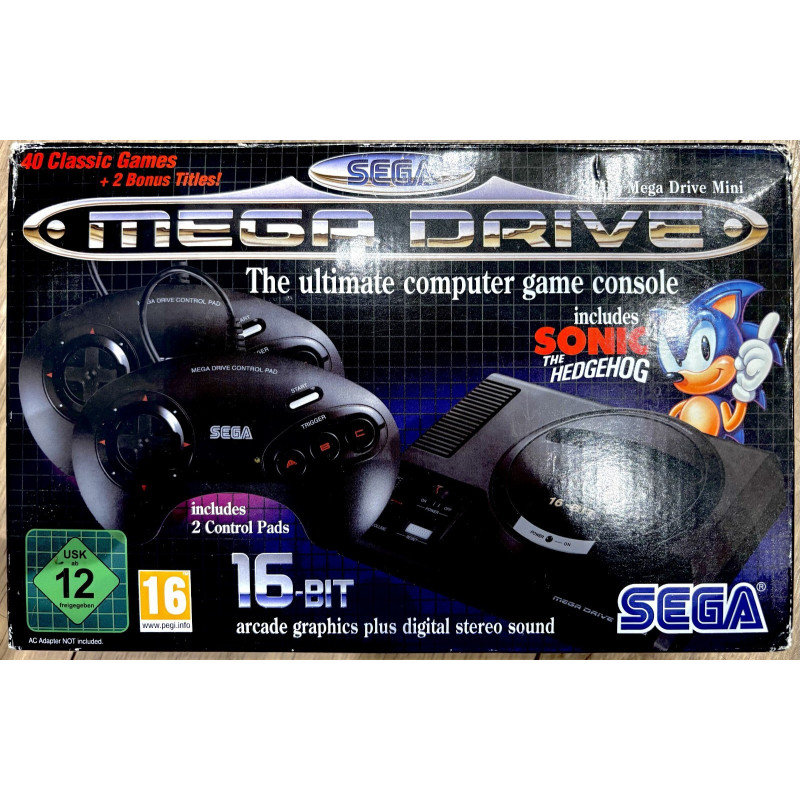 Console Mega Drive Mini complete