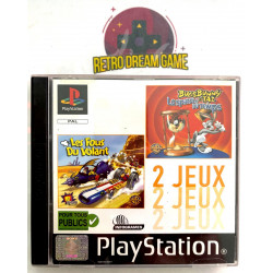 2 Jeux Les Fous Du Volant / Bugs Bunny & Taz La Spirale Du Temps pour ps1