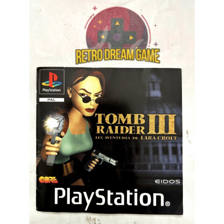 Notice Tomb raider 3 pour PS1