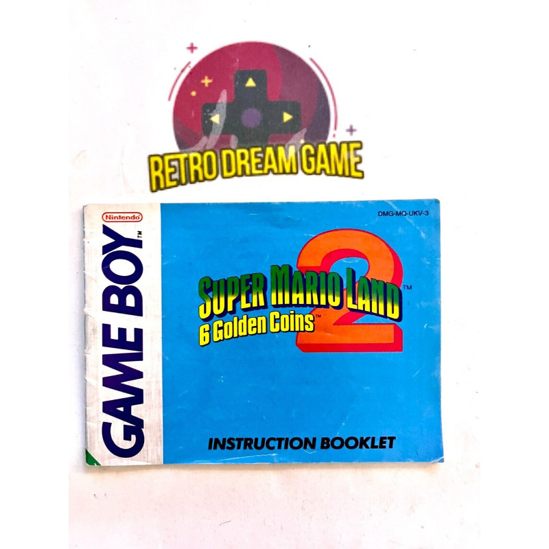 Notice Super mario land 2 version Anglaise