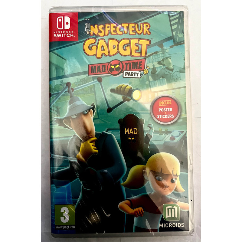 Inspecteur gadget mad time party pour switch