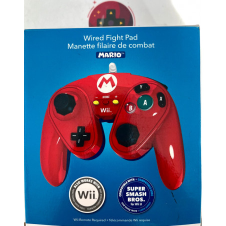 Manette de combat Mario de la marque PDP pour Wii u