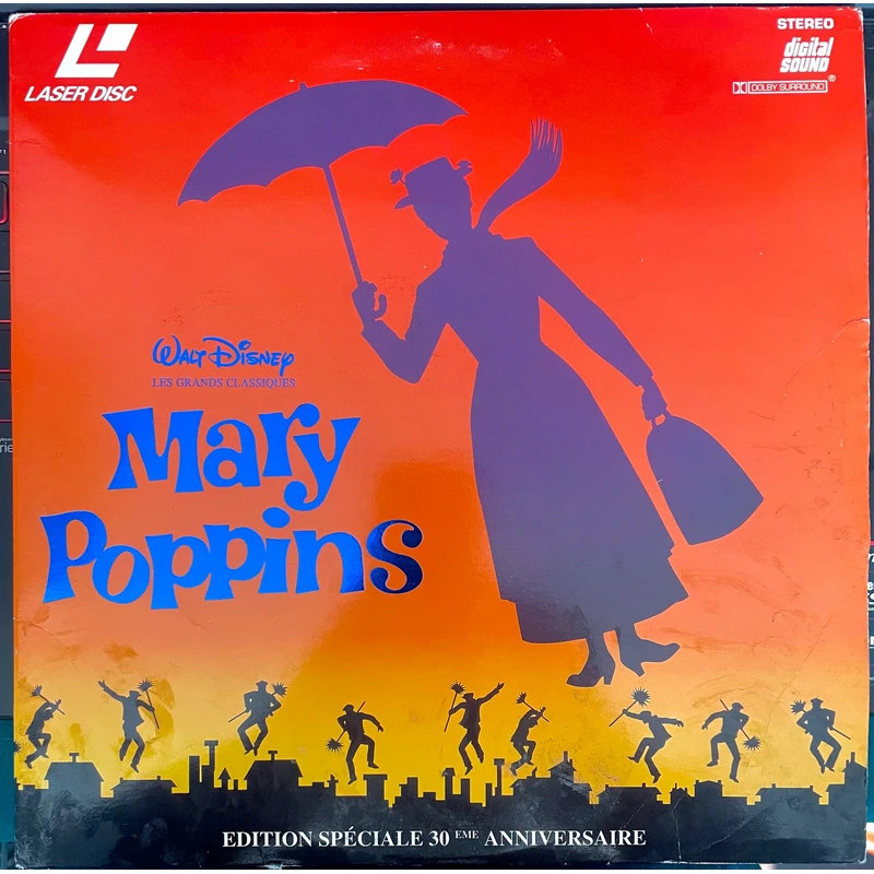 Laser disc Mary poppins edition speciale 30 eme anniversaire Laser disc Mary poppins edition speciale 30 eme anniversaire